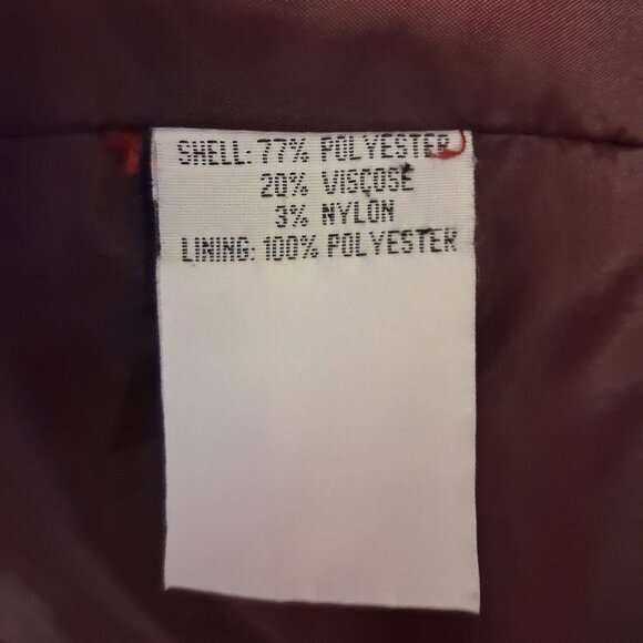 Preowned Oscar B. Women's Purple Black Printed Lined Blazer Jacket Size 10 - Picture 13 of 13